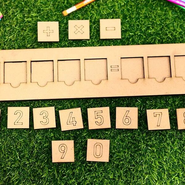 Wooden Math Learning Puzzle Board