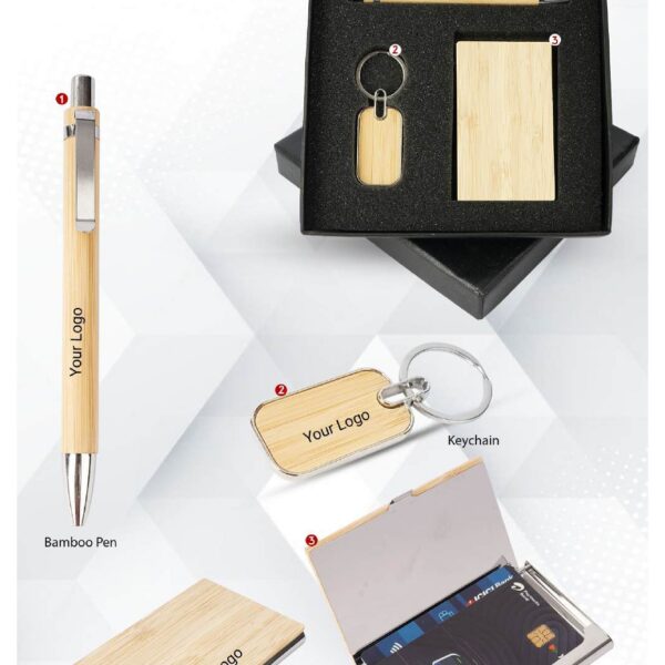 TL-1283- 3 IN 1 GIFT SET- BAMBOO