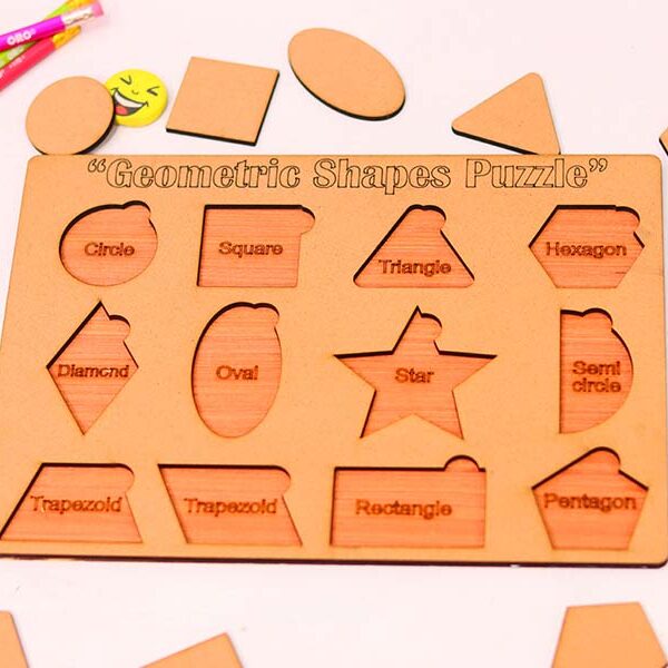 Wooden Geometric Shapes Puzzle
